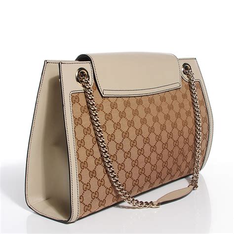 gucci white bag with gold chain|gucci emily shoulder bag.